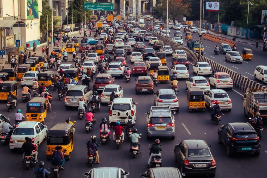 Traffic on Indian Roads