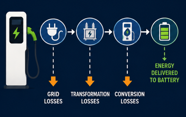 ev charging losses
